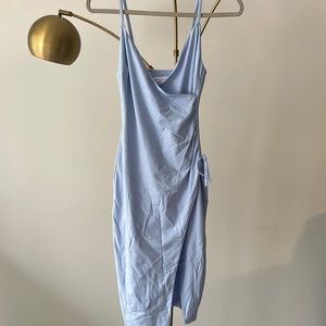 Sky blue midi wrapped dress - Australian brand - KOOKAI